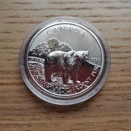 Canada Silver Coin - 2011 Canada Wildlife Series Grizzly Bear 1 oz