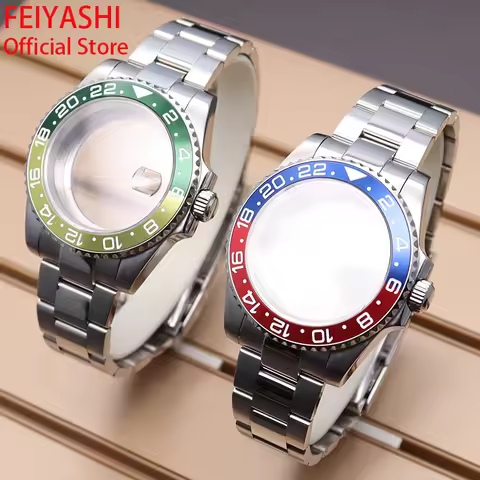 20ATM Waterproof 40mm Stainless Steel Watch Case Bracelet For Seiko NH35 NH36 NH38 NH34 Miyota 8215 