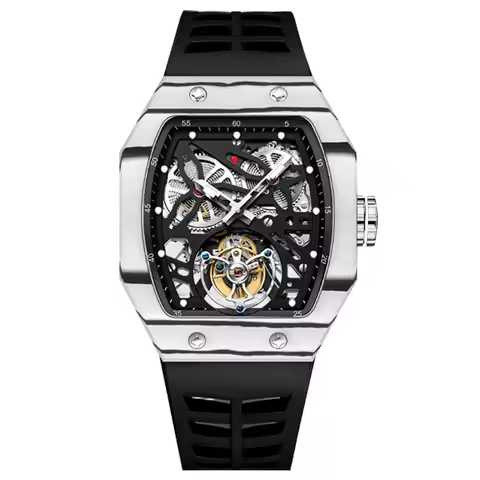 AESOP Tourbillon Movement Skeleton Watch For Men Luminous Luxury Sports Designer Mechanical Waterpro