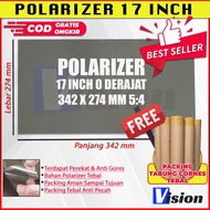 POLARIZER LCD 17 INCH 0 DEGREE POLARIZER LCD LED 17 Inch 0 degree dimensions 342*274 MM