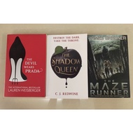 【SecondHandNovel】【Fiction Novel】The devil wears Prada The Shadow Queen The Maze Runner
