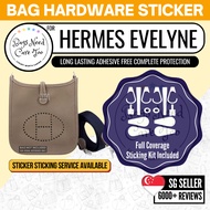 [𝐁𝐍𝐂𝐓👜]💛 Hermes Evelyne Bag Hardware Protective Sticker | Full Coverage Bespoke Fitting Seal/Film | 