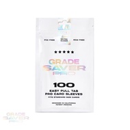 Grade Saver Pro Pro Card Sleeves eith Easy Pull Tab 100 Count