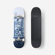 DECATHLON FULL SKATEBOARD CP500 TRIBE BLUE FOR SKATERS AGED 12 YEARS PLUS