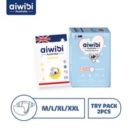 [Try Pack] Aiwibi Comfy Dry Diaper Pants - M/L/XL/XXL Sizes (2 Pcs)
