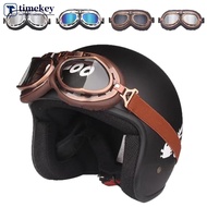 TIMEKEY Retro Windproof Glasses Motorcycle UV And Dust Proof Goggles Matched With Off-Road Riding He
