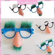 NAV Funny Nose Pretend Glasses with Mustache Novelty Funny Old Man Glasses