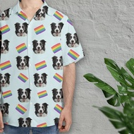 Rainbow LGBT Flag Dog 3D Print Shirts For Men Clothes Harajuku Fashion Pride Parade Blouses Beagle B