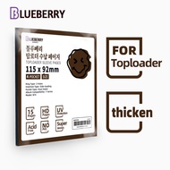 15pcs Blueberry Toploader Binder Pages 4 Pocket Photocard PC Black Thick Photo Album Binder BERYFAM