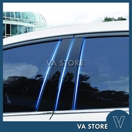 Mazda 3 3rd Gen Door Pillar PC Piano Black Door Window Pillar Posts Stickers (2013-2024) VA Store