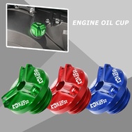 Motorcycle Part Engine Oil Cup Oil Filler Cap For KAWASAKI KDX125SR KD X125 SR 1990 1991 1992 1993 1