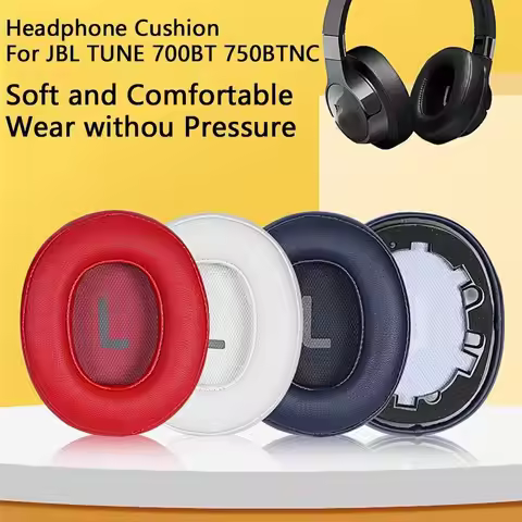 Replacement Ear Pads for JBL Tune T700BT T710 720 T750BTNC T760NC Soft Foam Ear Cushions Leather Ear