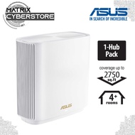 ASUS ZenWiFi XT8 (1-Pack White) Whole-Home Tri-Band Mesh WiFi 6 System Router - Coverage up to 5,500 sq.ft or 6+Rooms,WiFi 6, Life-time Free Network Security and Parental Controls, 2.5G Port