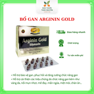 Viên uống giải độc mát gan Arginin gold Hỗ trợ tăng cường chức năng gan mề đay mẩn ngứa. Hộp 60 viên