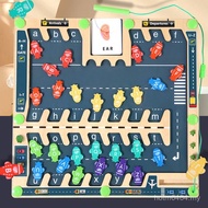 Counting Letters Color Matching Parking Lot Children Magnetic Toys Lucky Youth Pen Education Early C