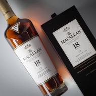 麥卡倫 - 麥卡倫18年雪莉桶單一純麥威士忌 THE MACALLAN HIGHLAND SINGLE MALT SCOTCH 18 YEARS OLD SHERRY OAK CASK , 700ML#聖誕禮物