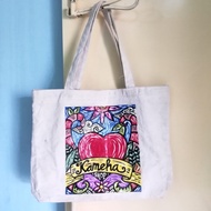 Tas Kanvas Lukis Tangan Custom