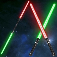 Lightsabers Toy 7 Colors Doubled-Blade Dueling Swords 2 in 1 Light Sabers with FX Sound for Kids Bir