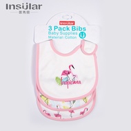Cotton Waterproof Baby Bib Bib Baby Cotton Bib Snap Button Saliva Towel 3 Sets