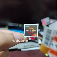 Amd ryzen 9 custom hologram effect sticker for pc laptop