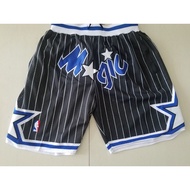 Basketball Shorts With Pockets Dense Embroidered Edition Pistons Kings Magic 76ers Shorts