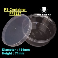 (24 Pcs) PS Container FF2827 (Round Plastic Container) / Bekas Kuih Raya