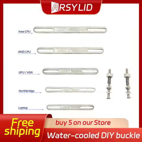 Stainless Steel Water Cooling Waterblock buckles Heatsink Block Liquid Cooler For CPU GPU Laser Head