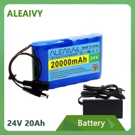 ALEAIVY 24V 20000mah Lithium Rechargeable Battery 24V Battery Pack With UK Charger