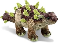 DolliBu Ankylosaurus Dinosaur Stuffed Animal - Huggable Dinosaur Plush, Adorable Playtime Ankylosaur