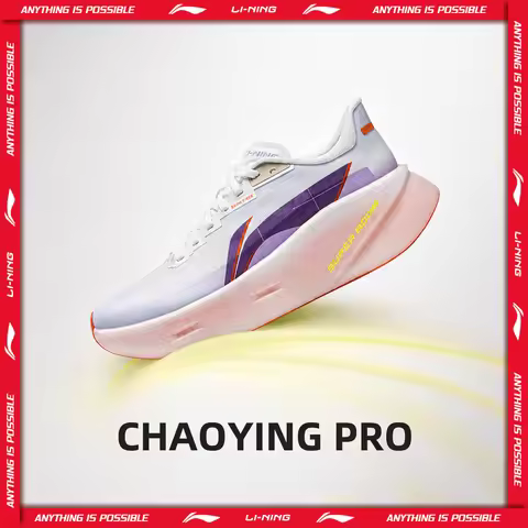 Li-Ning Women's CHAOYING PRO Cushion Running Shoes SUPER BOOM Lightweight Breathable LiNing Daily Sp