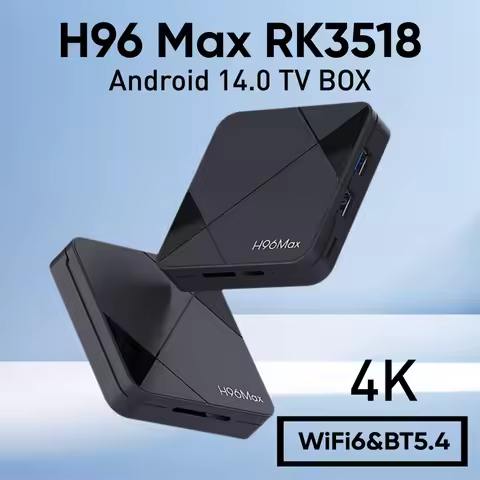 H96 MAX RK3518 Android 14 TV Box Rockchip 3518 4K Wifi6 BT5.4 USB3.0 Smart TVBox Google Voice Assist