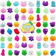 100 Pack Mochi Squishy Toy Mini Squishies Bulk Party Favors Fidget Toys for Kids Teens Adults,Stress Relief Sensory Toys,Birthday Gifts ,Pinata Goodie Bag Stuffers,Treasure Box Toys Classroom Prizes