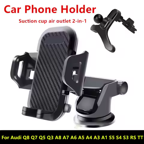 Car Phone Holder Mount Stand Suction Cup Smartphone Mobile Cell Support In Car Bracket For Audi A1 A