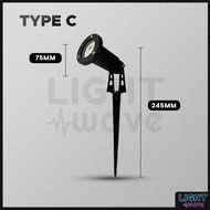 [WATERPROOF] OUTDOOR SPIKE LIGHT FITTING GU10 HOLDER IP65 GARDEN SPIKE LIGHT FITTING