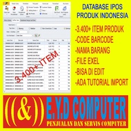 IMPORT 3.400 ITEM IPOS4 IPOS5 DATABASE PRODUK INDONESIA PROGRAM KASIR IPOS 5 TOKO IPOS 4 SOFTWARE AP