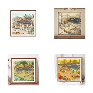 [ 9CT ] Spring, Summer, Fall, Winter brocade cross-stitch set