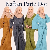 Kaftan Dress Pario Wrap Plain Viral Muslimah Jubah Brides Maids Dress Italian Cotton Embroidered