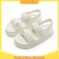 UTUNE Womens Sandals Strip Beach Style Sandal Casual Soft Sole Non-Slip Flat Women's Shoes