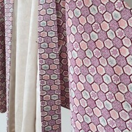 日本製和風印花紫色古著羽織和服外套