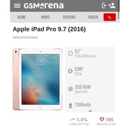 USED PAD PRO 9.7 (A1674)