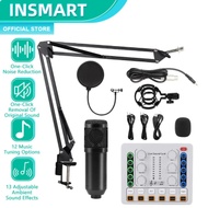 INSMART M8 Sound Card Kit Bluetooth Connectivity, Convertible Sound Cable 13 Ambient Sound Adjustabl