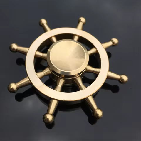 Copper Core Bullet Shape Hand Spinner Spinner Finger Spinner Metal Spiner with Box Anti Relieve Stre