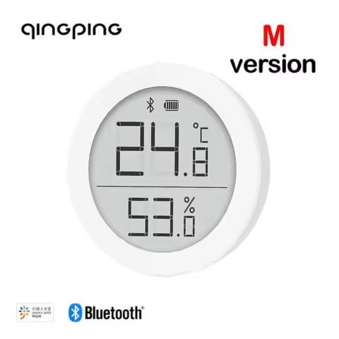 1/2PCS Qingping Thermometer Hygrometer Bluetooth 5.0 High-Precision Electronic Ink Screen Indoor Hom