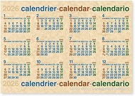 etranger di costarica 2026 Calendar Wall Poster B4 Natural 257x364mm CLP-B4-03 EDC4925