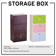 6 Door Storage Box with Lock Storage Cabinet File Cabinet Locker Multipurpose Cabinet Bookshelf Book