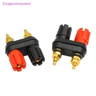Coa Speaker Banana Plug Terminal Connector Banana Soet Dual Female Banana Plug For Speaker Amplifier