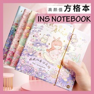 Cure System Notebook 92pages Colorful Journal Diary Book 方格本手賬本(92頁)
