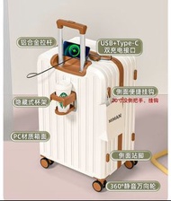 行李箱女22寸登機箱小型大容量密碼箱子