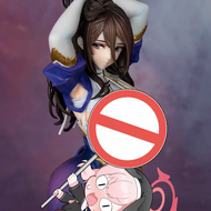 รูปตุ๊กตาสาวน่ารักสีน้ำเงิน รุ่น Saint Louis Anime สำหรับผู้ชาย ตุ๊กตาตั้งโต๊ะ ชิ้นส่วนเครื่องคอมพิว