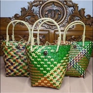 Bag Mengkuang Thai Hasil Anyaman Tangan -Green kecil